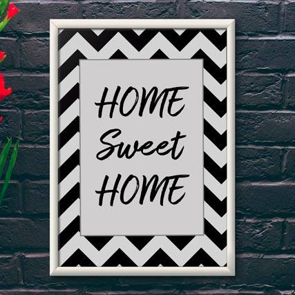 Quadro Decorativo Home Sweet Home | Wallze