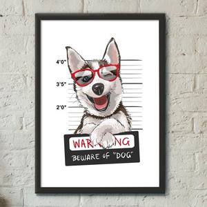 Quadro Decorativo Husky | Wallze