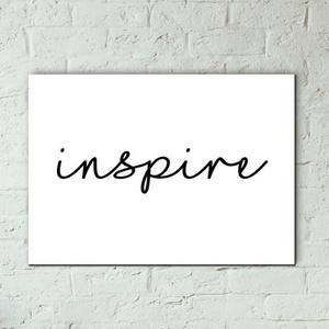 Quadro Decorativo Inspire - detalhe da moldura e acabamento