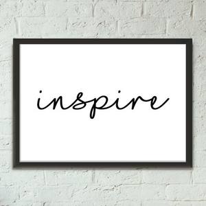 Quadro Decorativo Inspire - quadro decorativo em ambiente decorado