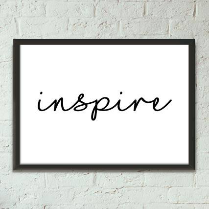 Quadro Decorativo Inspire - quadro decorativo em ambiente decorado