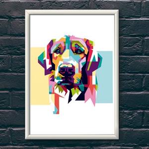 Quadro Decorativo Labrador | Wallze