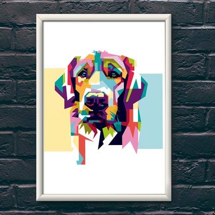 Quadro Decorativo Labrador | Wallze
