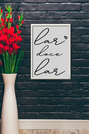 Quadro Decorativo Lar Doce Lar - vista aproximada da impressão