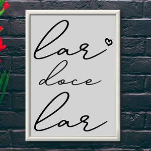 Quadro Decorativo Lar Doce Lar | Wallze