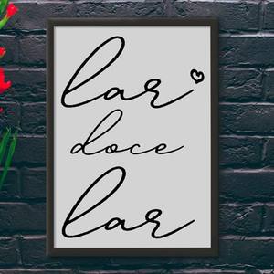 Quadro Decorativo Lar Doce Lar - quadro decorativo em ambiente decorado