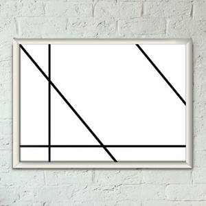 Quadro Decorativo Listras - quadro decorativo em ambiente decorado