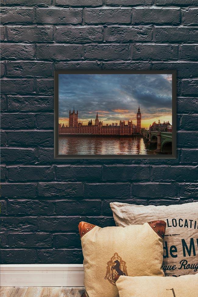 Quadro Londres - 04 - quadro decorativo em ambiente decorado