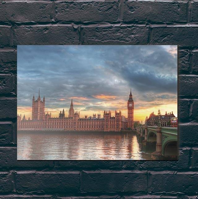 Quadro Londres - 04 - detalhe da moldura e acabamento