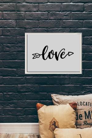 Quadro Love - quadro decorativo em ambiente decorado