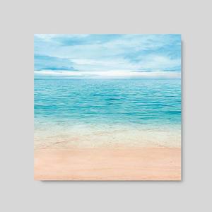 Quadro Decorativo Mar - detalhe da moldura e acabamento