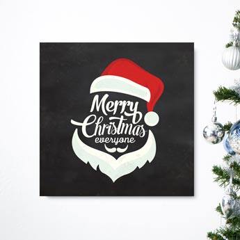 Quadro Decorativo Merry Christmas - detalhe da moldura e acabamento