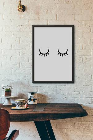 Quadro Decorativo Olhinhos - vista aproximada da impressão