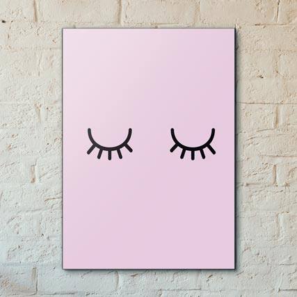Quadro Decorativo Olhinhos - detalhe da moldura e acabamento