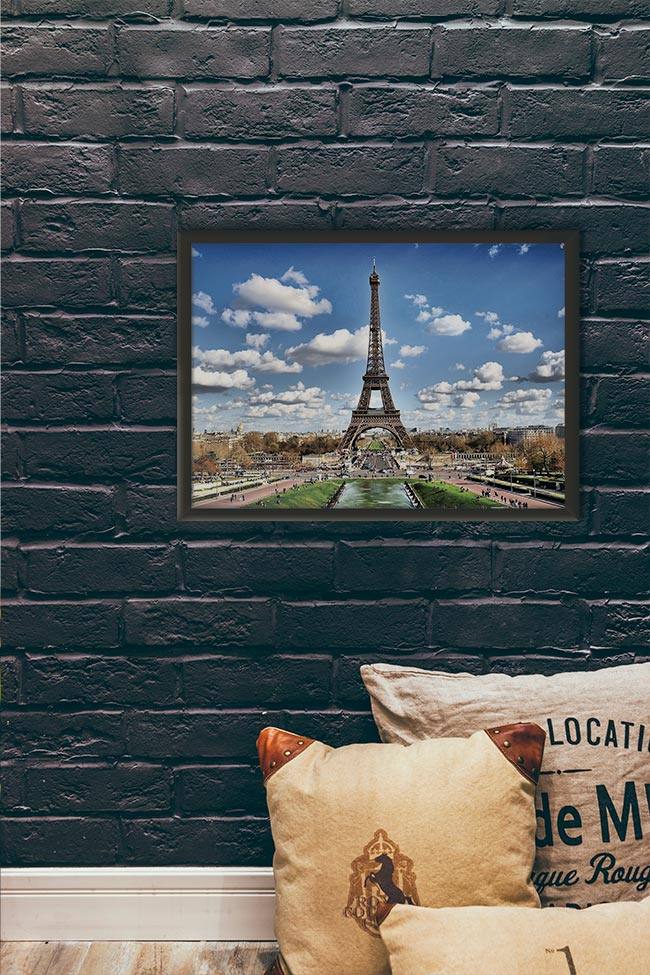 Quadro Paris - 01 - quadro decorativo em ambiente decorado