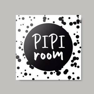Quadro Decorativo Pipi Room - detalhe da moldura e acabamento