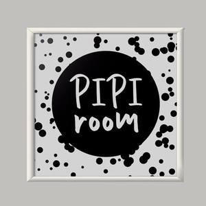 Quadro Decorativo Pipi Room - quadro decorativo em ambiente decorado