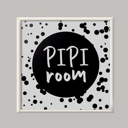 Quadro Decorativo Pipi Room - quadro decorativo em ambiente decorado