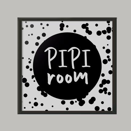 Quadro Decorativo Pipi Room | Wallze