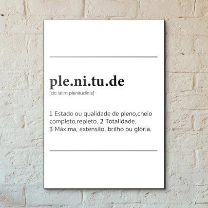 Quadro Decorativo Plenitude - detalhe da moldura e acabamento