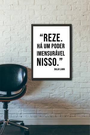 Quadro Decorativo Reze - vista aproximada da impressão