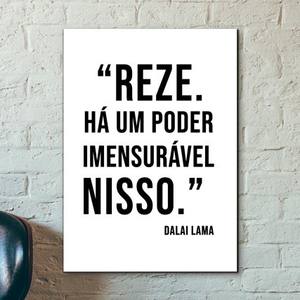 Quadro Decorativo Reze - detalhe da moldura e acabamento