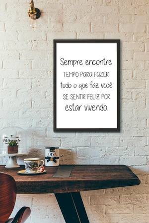 Quadro Decorativo Sempre encontre tempo - vista aproximada da impressão