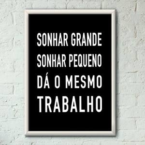 Quadro Decorativo Sonhar Grande | Wallze