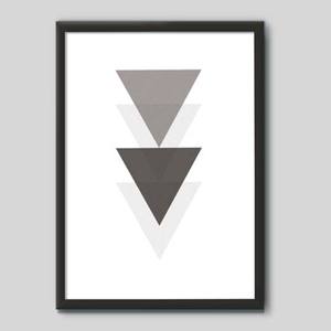 Quadro Decorativo Triângulos | Wallze