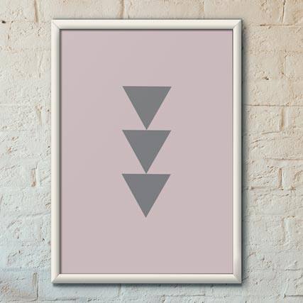 Quadro Decorativo Triângulos | Wallze