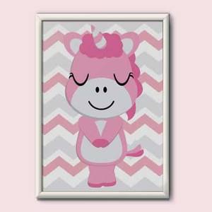 Quadro Decorativo Unicórnio | Wallze