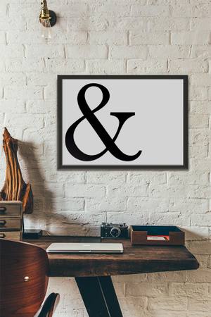 Quadro Decorativo & - vista aproximada da impressão