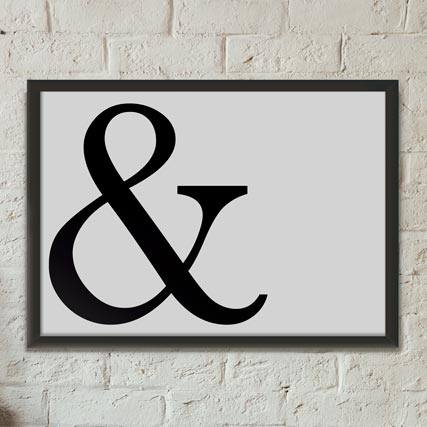 Quadro Decorativo & | Wallze
